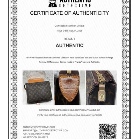 Louis Vuitton  Monogram Pouch 26cm [vWidv5] - Picture 17 of 17